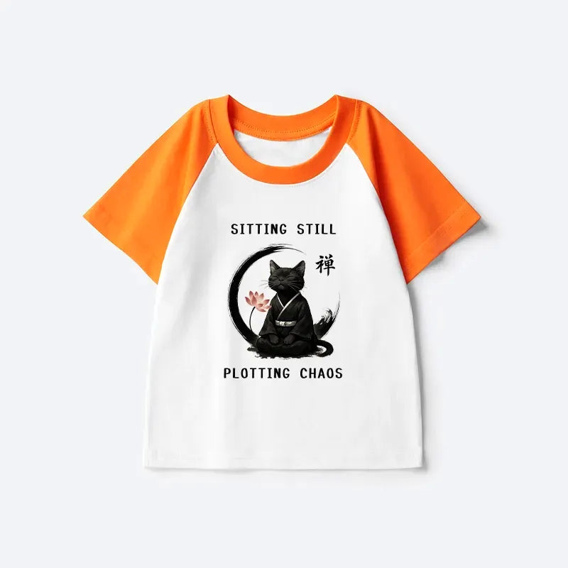 Calming Zen Cat Tee for Daily Wear