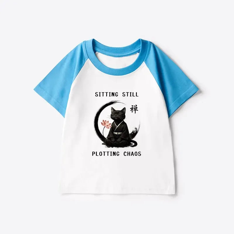 Funny Cat T-shirt Gift Idea for Kids