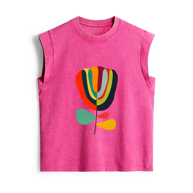 Japanese Style Washed Women's Tank Top