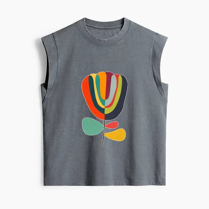 Japanese Style Washed Women's Tank Top