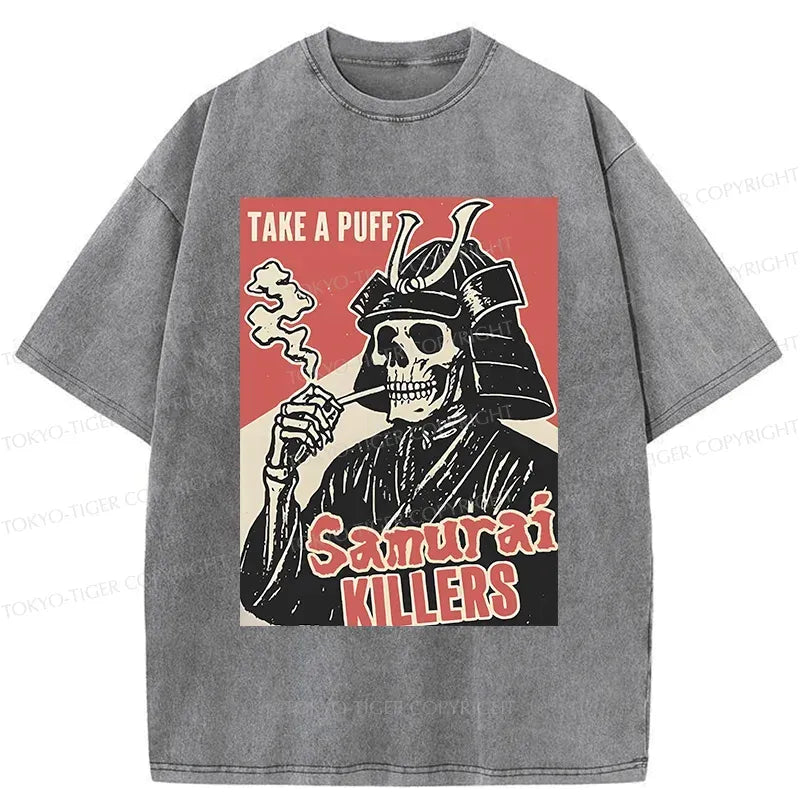 Japanese Samurai Washed T-Shirt