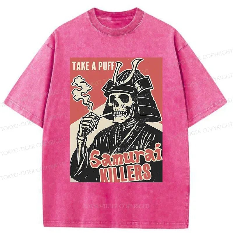 Japanese Samurai Washed T-Shirt