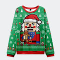 Kyoto-Lion Nutcracker Funny Japan Christmas Ugly Sweatshirt