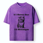 Kyoto-Lion Saint Patrick's Cat Washed T-Shirt