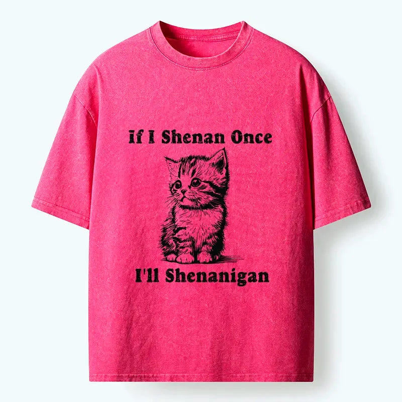 japanese cat washed t-shirt for gift