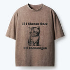 Kyoto-Lion Saint Patrick's Cat Washed T-Shirt