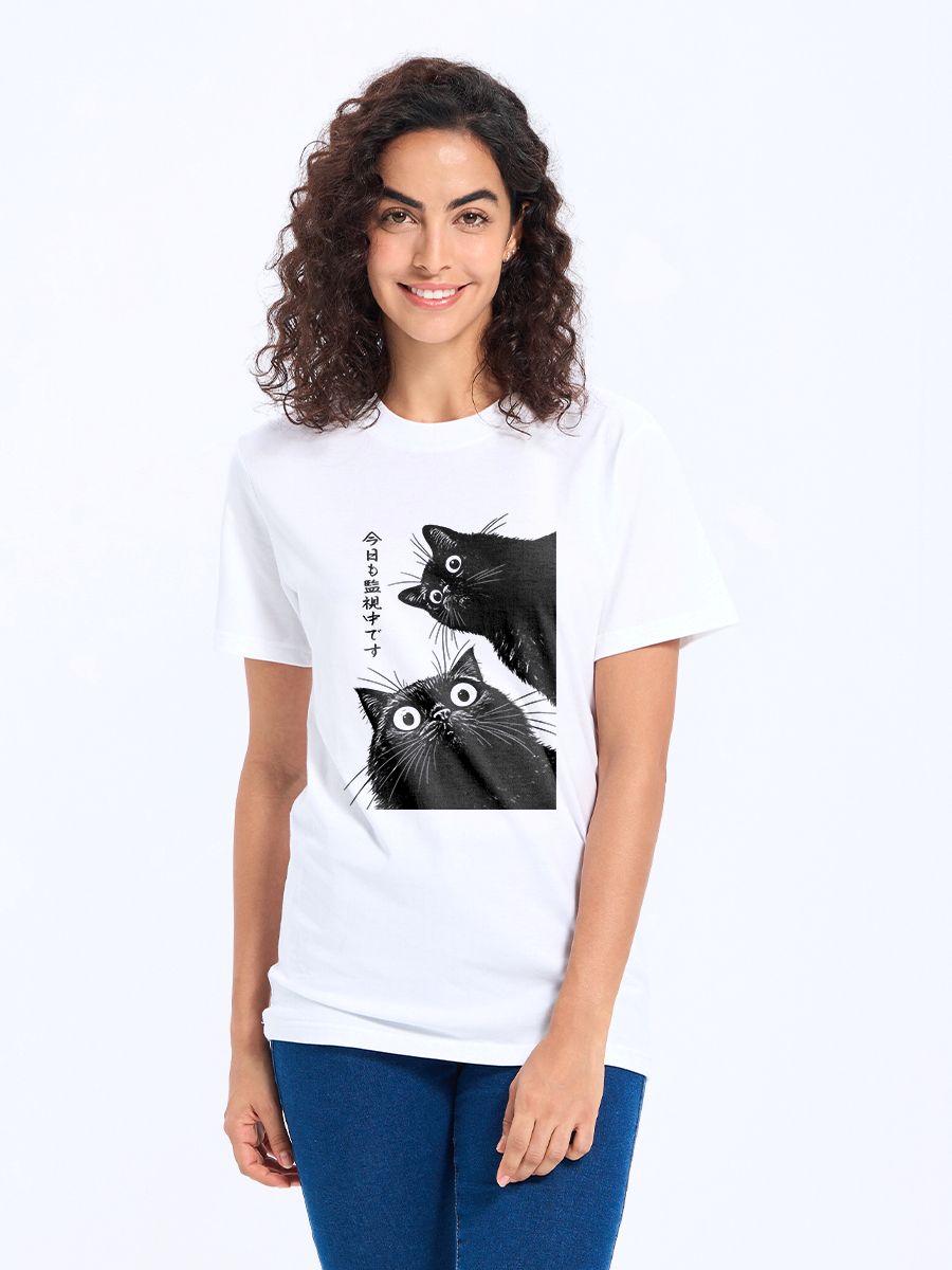 Kyoto-Lion The Cat is Watching Today Classic T-Shirt