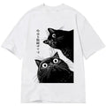 Japanese cat t-shirt for daily wear