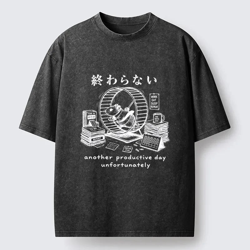 Japanese Washed T-Shirt for Daily Wear