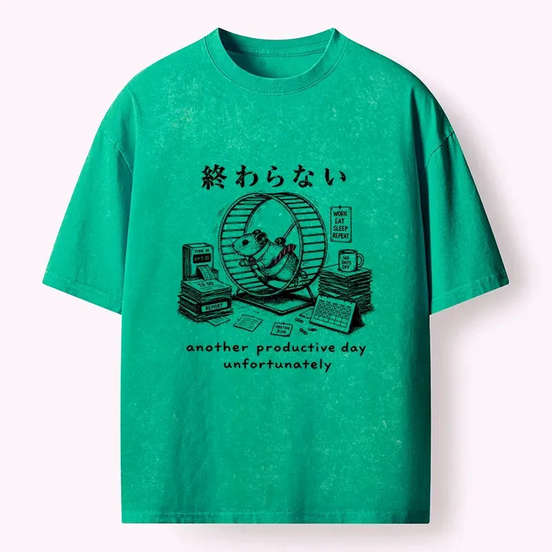 Japanese Washed T-Shirt for Daily Wear