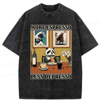 Japanese washed raccoon t-shirt for daily wear