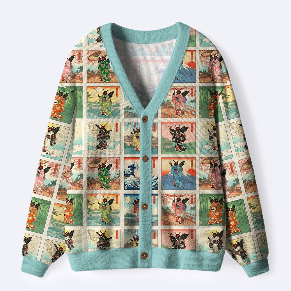 Mythical Mothra Ukiyo-e Sweater Gift Idea