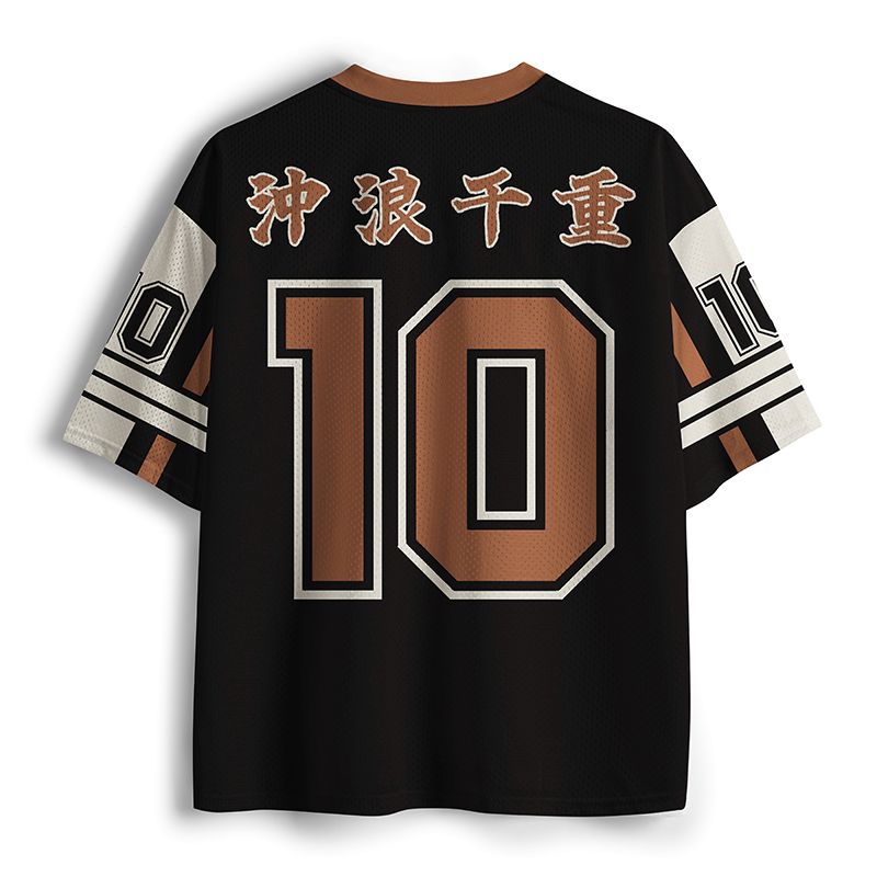 Trendy Japanese Lion Mesh Jersey