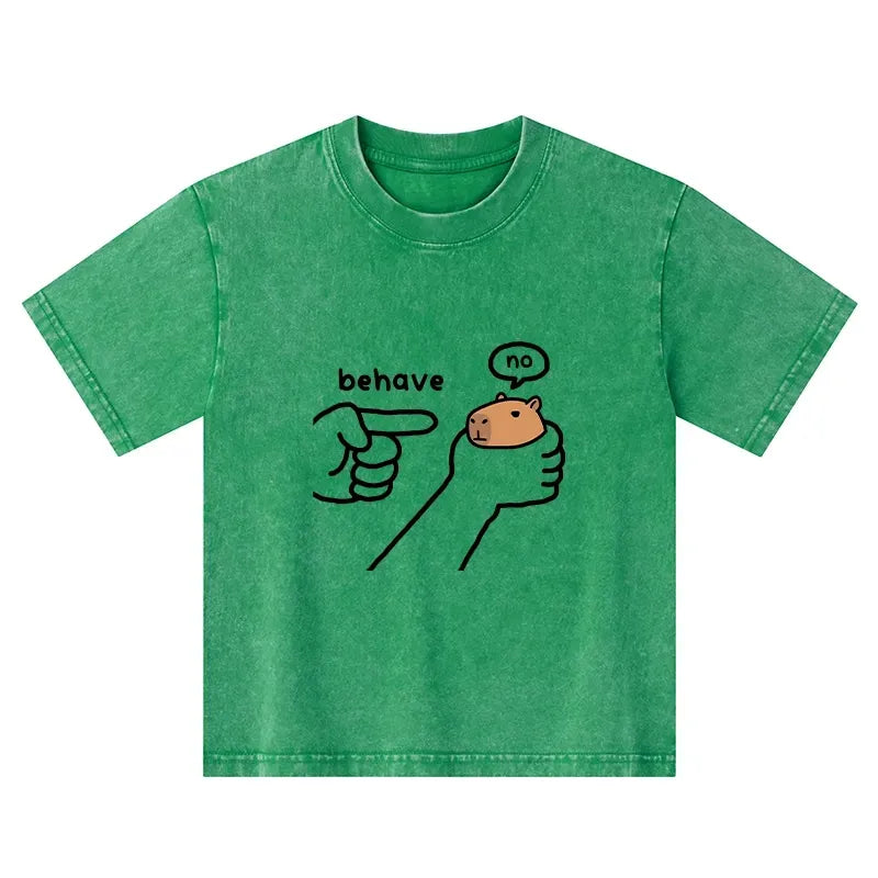 Capybara Kids T-Shirt for Summer