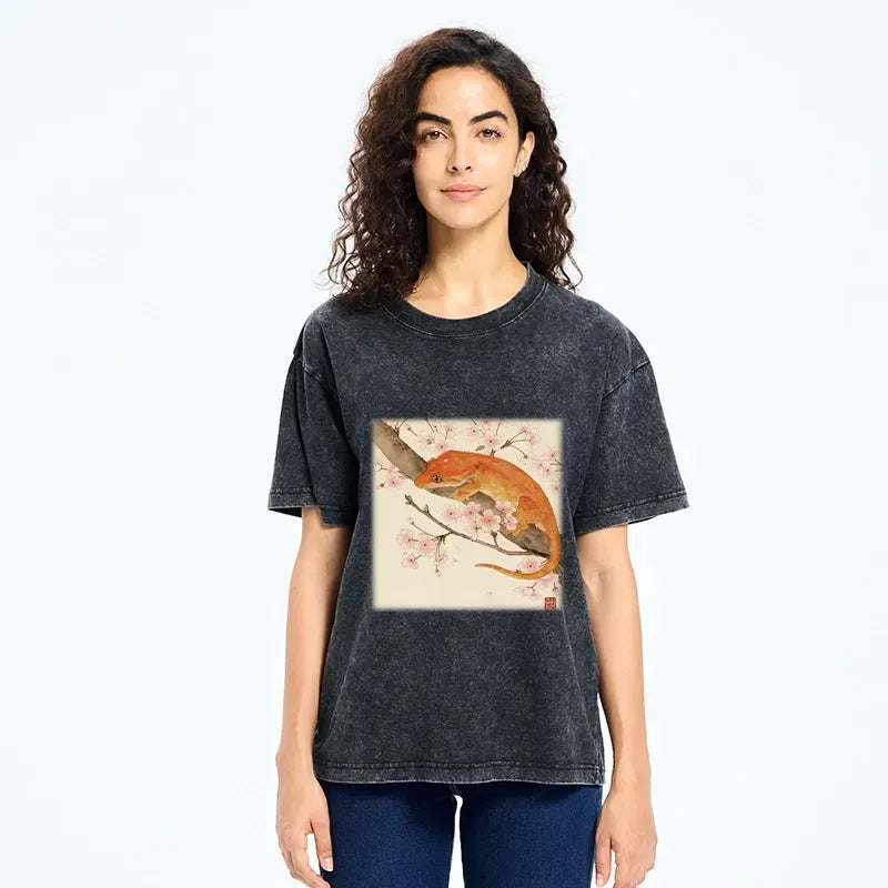 Trendy Ukiyo-e Streetwear T-Shirt for Vacation
