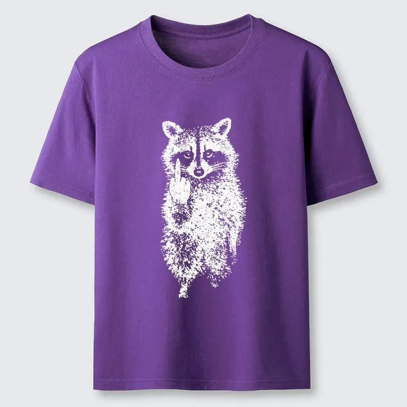 Kyoto-Lion Raccoon Giving The Middle Finger Classic T-Shirt