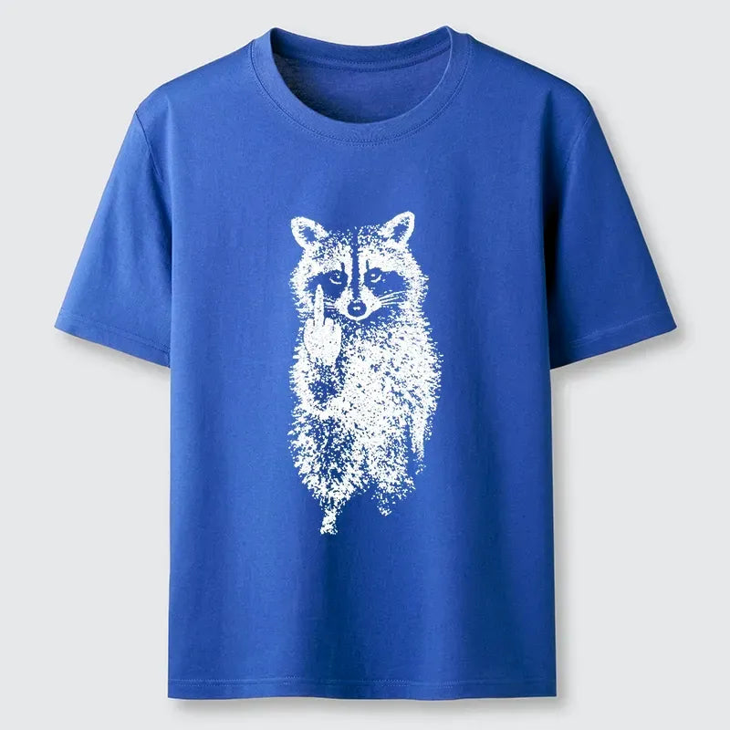 Raccoon Giving Middle Finger T-Shirt