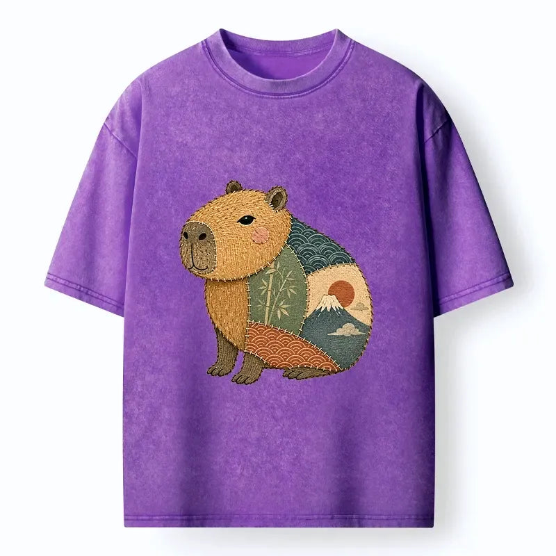 Kyoto Lion Patchwork Streetwear Tee