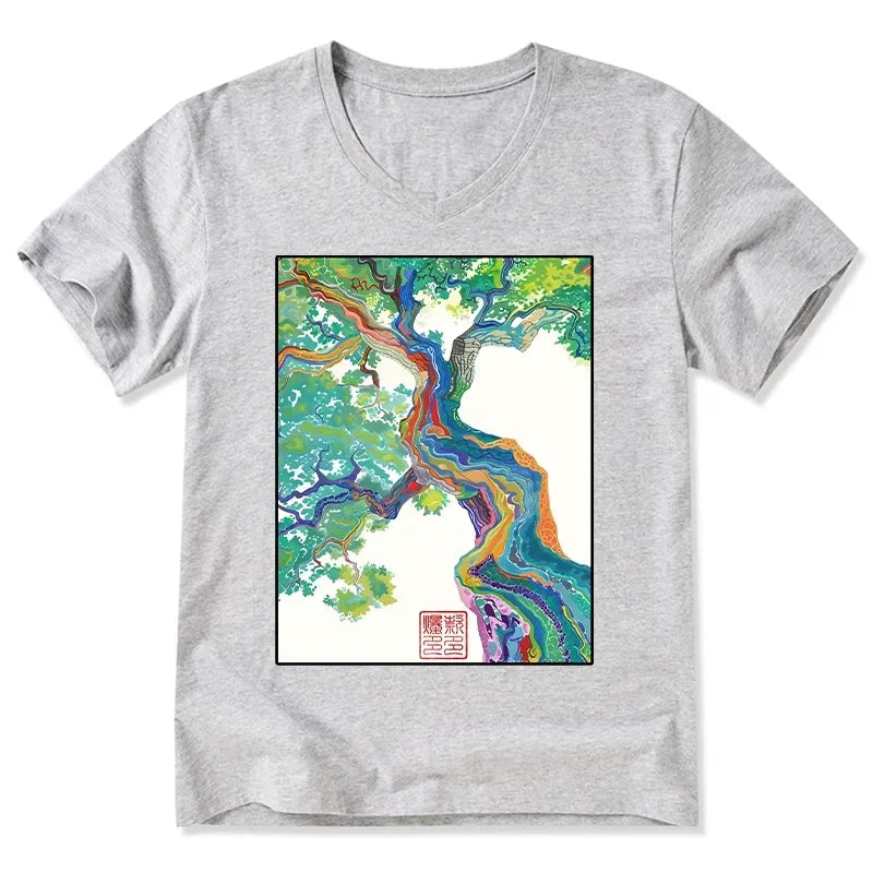 Japanese Vintage Classic V-Neck T-Shirt