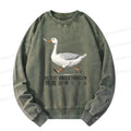 Kyoto-Lion Running Stupid Goose Washed Sweatshirt