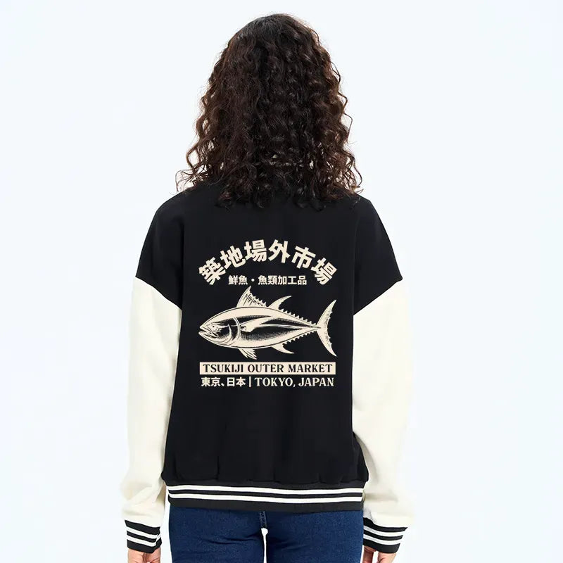 unisex embroidered varsity jacket for everyday