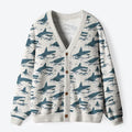 Sea Shark Unisex Cardigan Sweater Best Seller