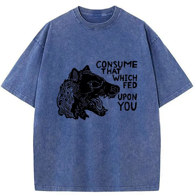 Kyoto-Lion Rebellious Hyenas Washed T-Shirt