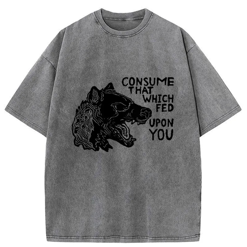 Kyoto-Lion Rebellious Hyenas Washed T-Shirt