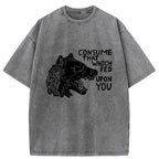 Kyoto-Lion Rebellious Hyenas Washed T-Shirt