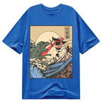 Japanese Cat vs Monster T-Shirt Best Seller