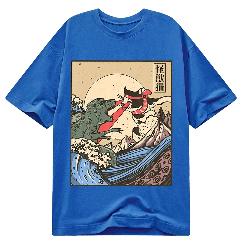 Japanese Cat vs Monster T-Shirt Best Seller