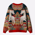 Auspicious clouds unisex cardigan for streetwear