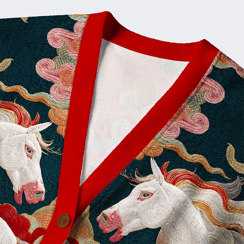 Kyoto lion celestial steed sweater for casual wear
