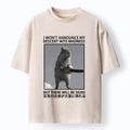 Funny Capybara Chainsaw T-Shirt for Men