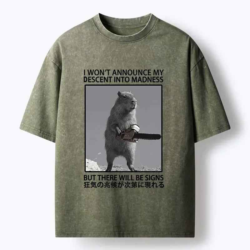 Kyoto-Lion Capybara Madness Tee for Summer