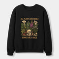Kyoto-Lion Edible Plants Some Only Once Joke Waffle Sweatshirt