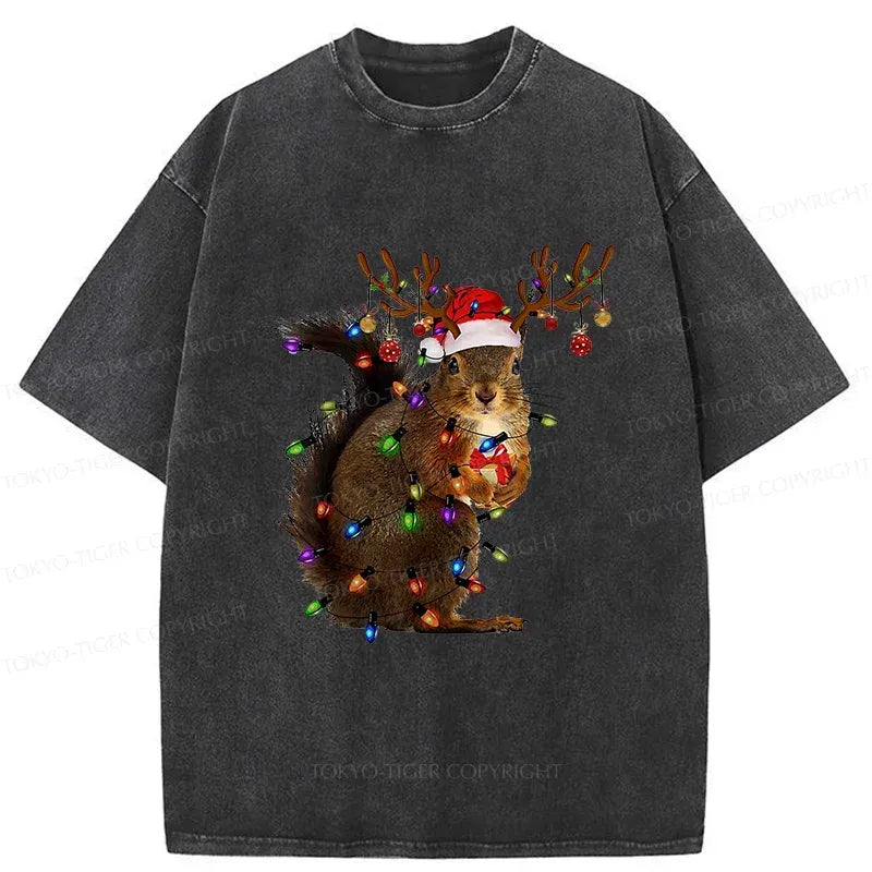 Japanese washed t-shirt for christmas