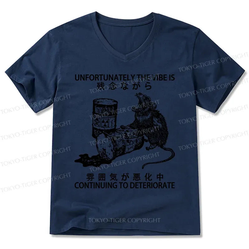 Japanese V-Neck T-Shirt for Daily Wear