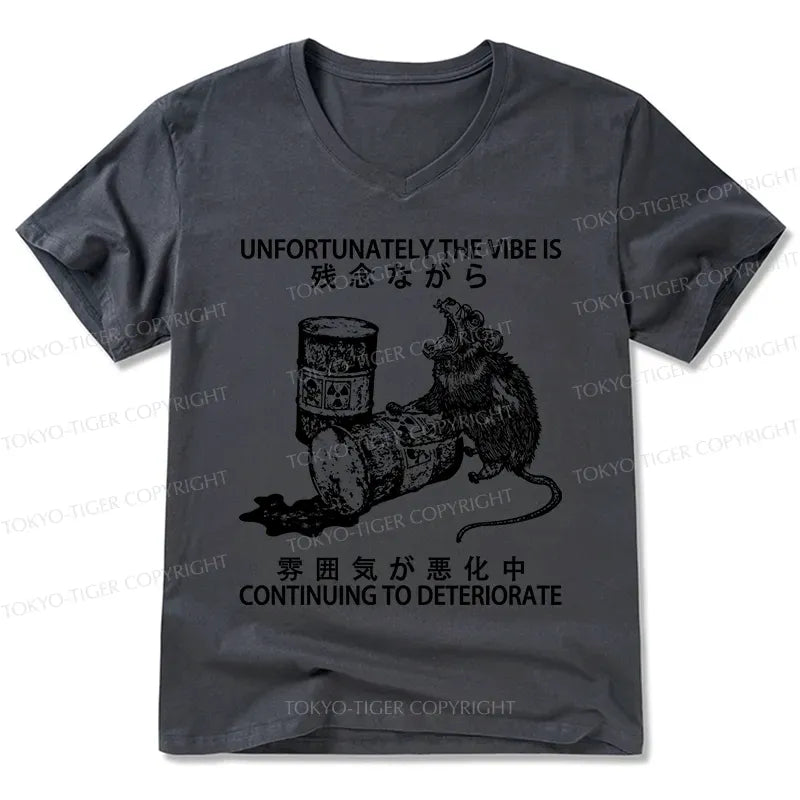 Japanese V-Neck T-Shirt for Daily Wear