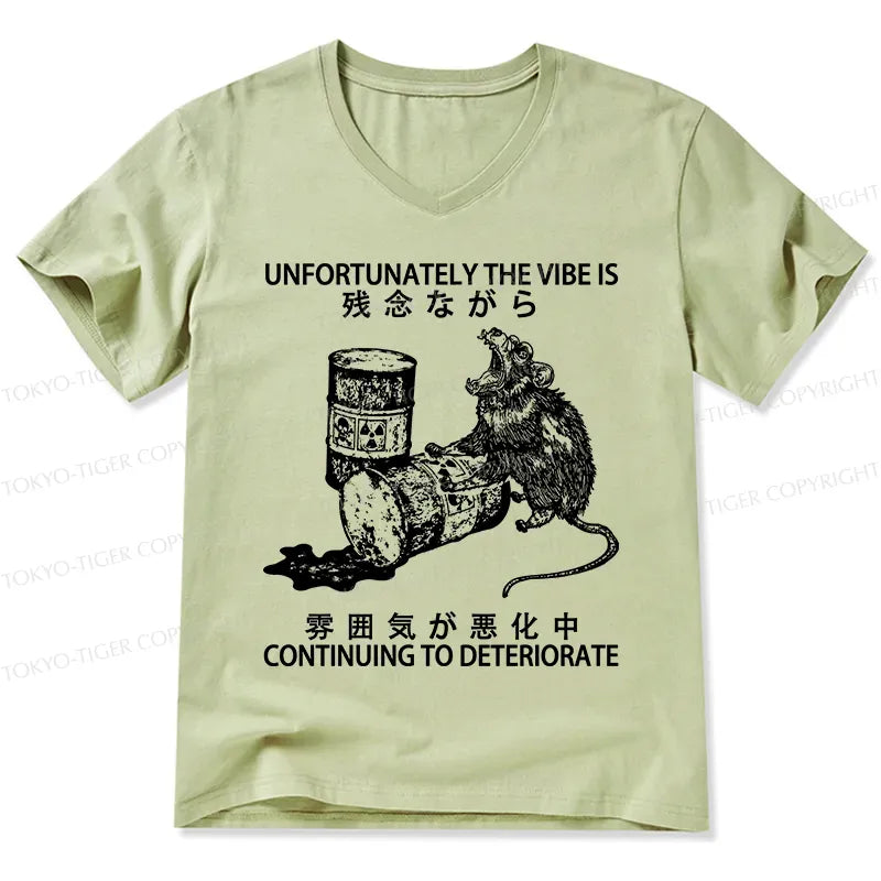 Japanese V-Neck T-Shirt for Daily Wear
