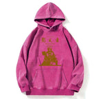 washed samurai hoodie with free shipping