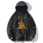 washed samurai hoodie with free shipping