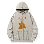 washed samurai hoodie with free shipping