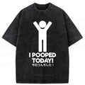 Kyoto-Lion I Pooped Today Washed T-Shirt