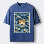 Kyoto Lion Cat T-Shirt Best Seller
