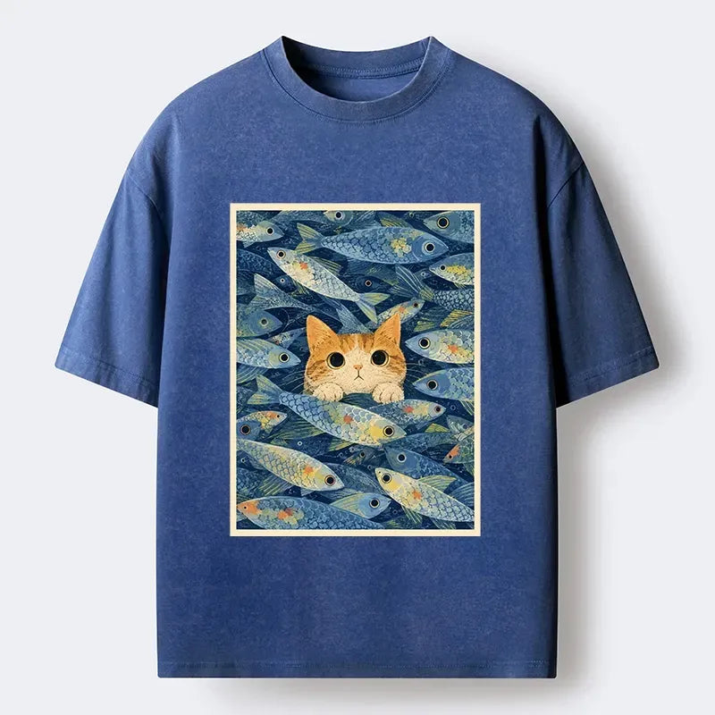Kyoto Lion Cat T-Shirt Best Seller