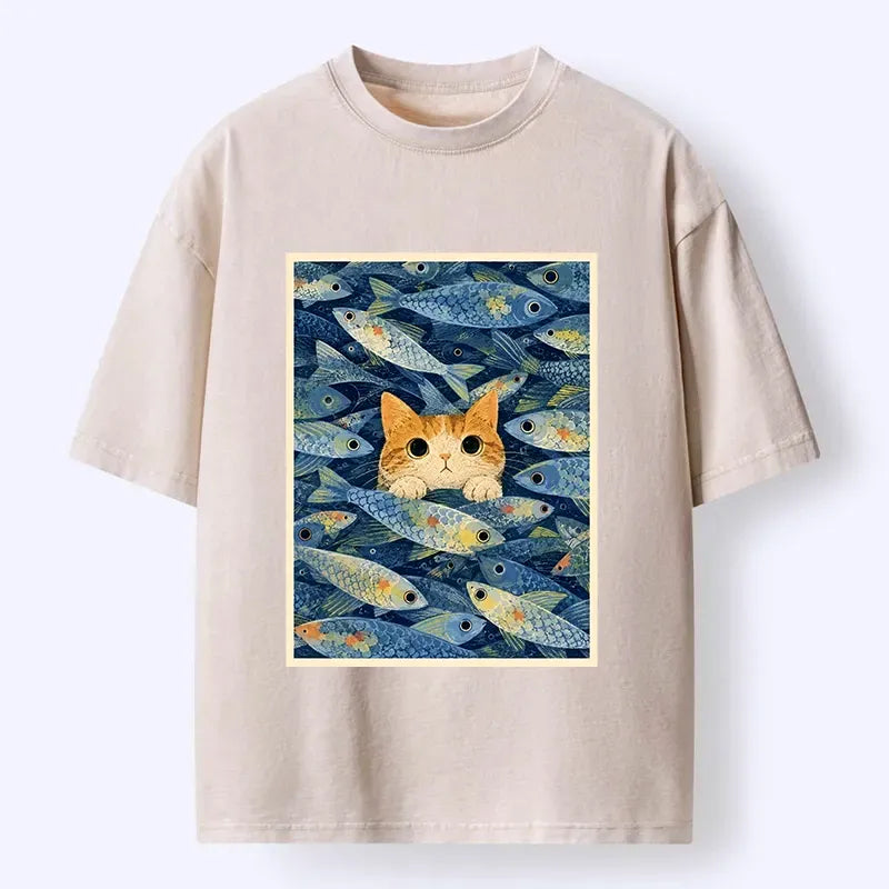 Kyoto Lion Cat T-Shirt Best Seller