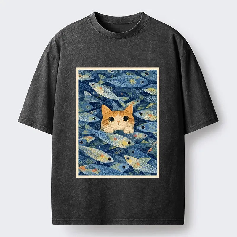 Kyoto Lion Cat T-Shirt Best Seller