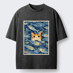 Kyoto Lion Cat T-Shirt Best Seller