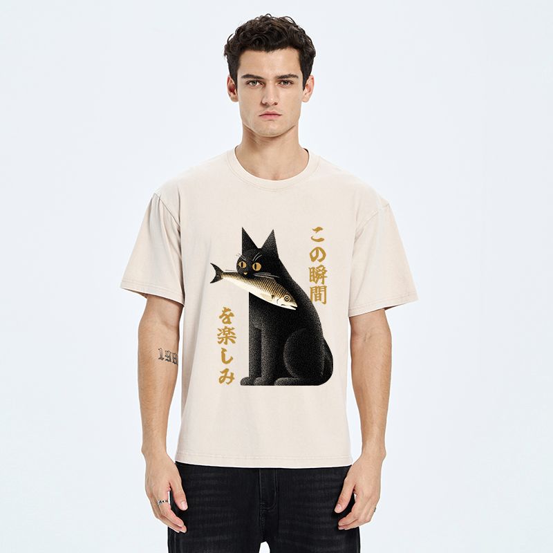 Enjoy The Moment Cat T-Shirt Gift Idea